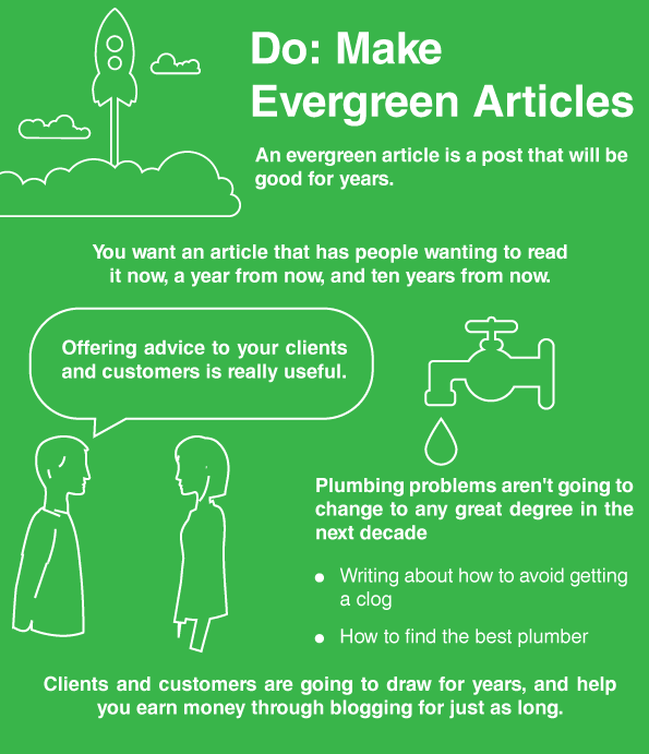 do make evergreen articles