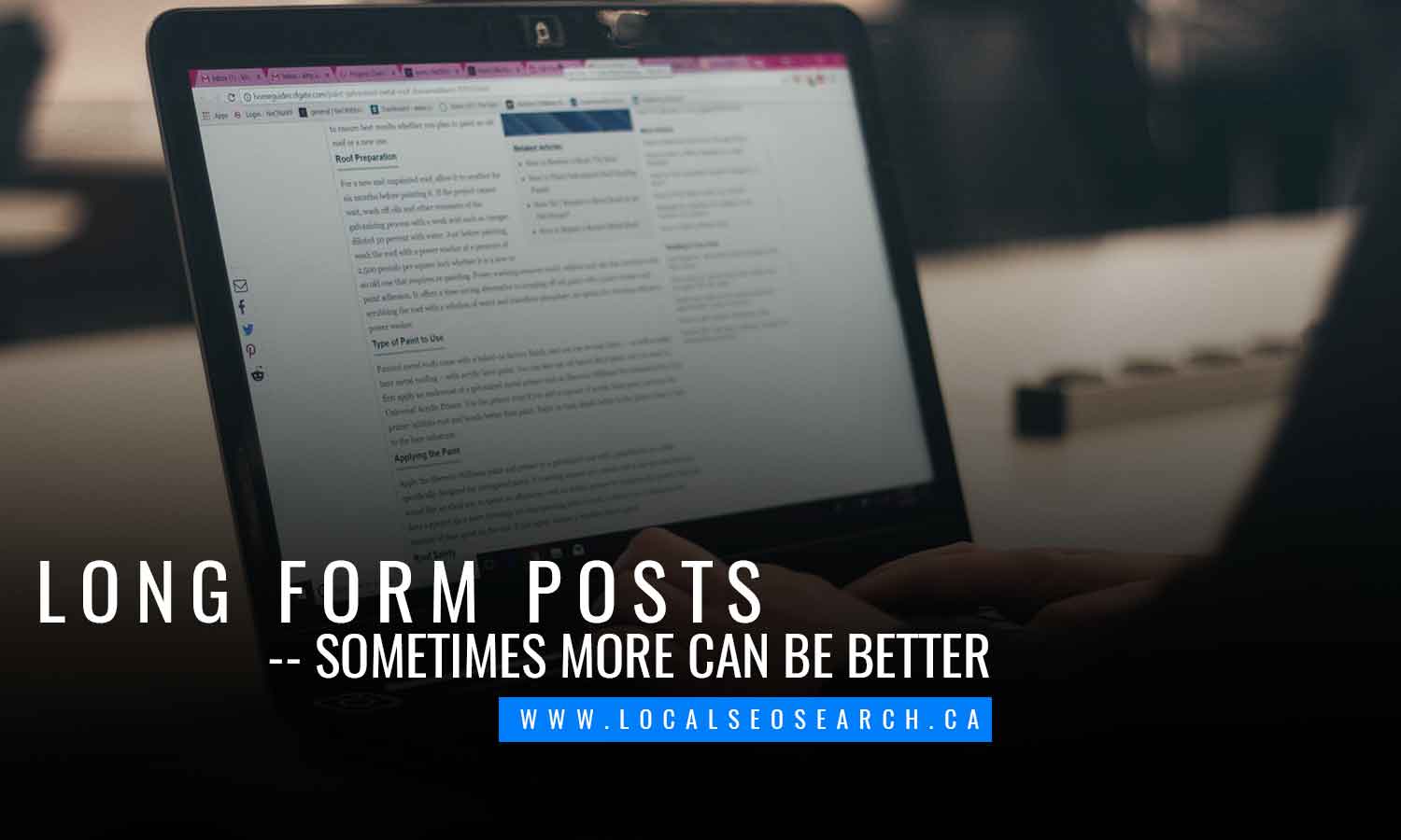 Long form posts sometimes more can be better