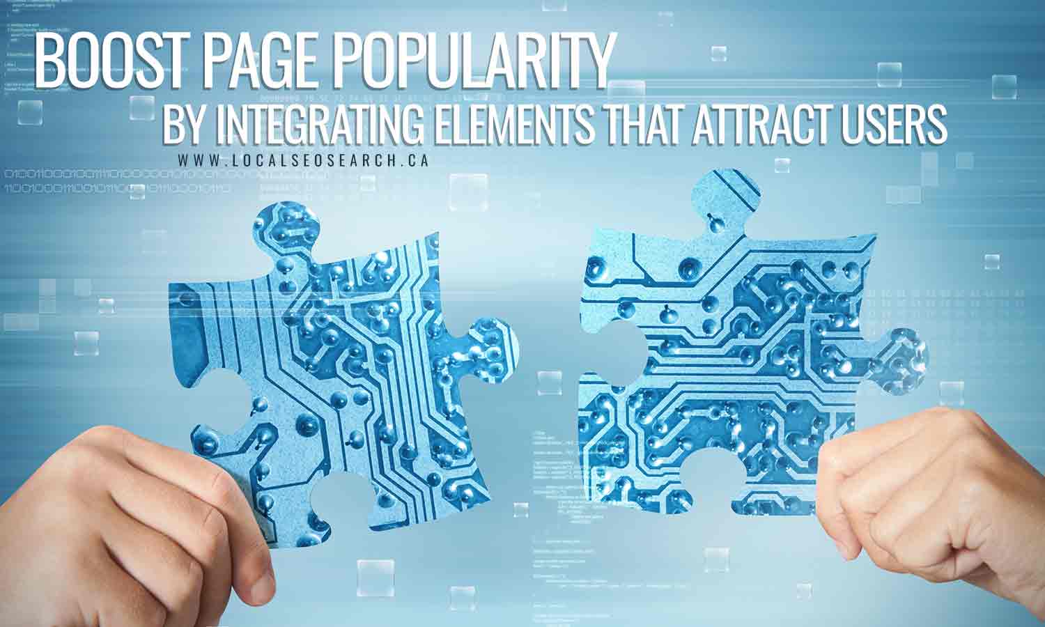 Boost page popularity by integrating elements