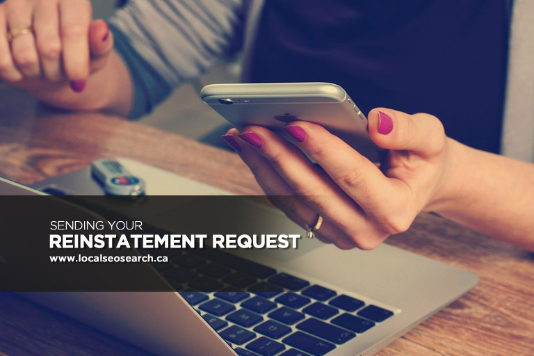 Sending Your Reinstatement Request