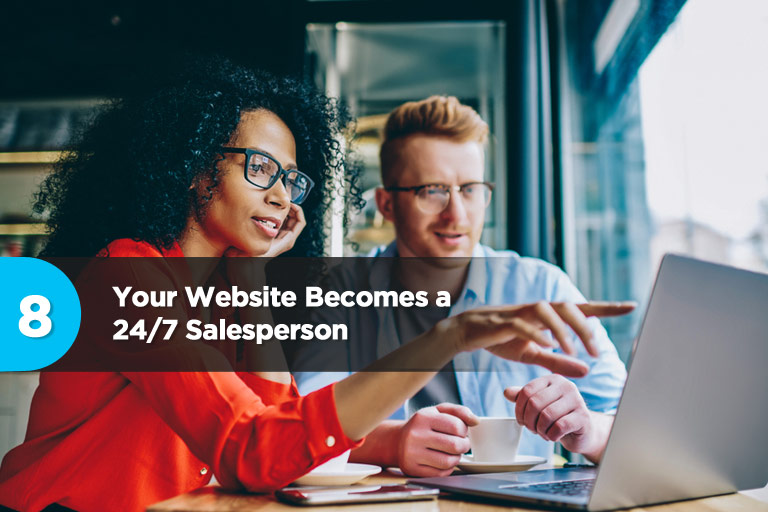 Your Website Becomes a 24/7 Salesperson