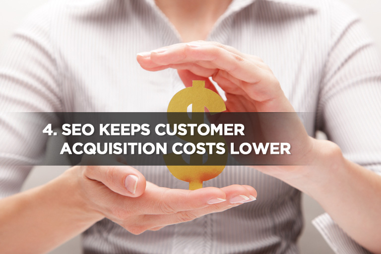 SEO Keeps Customer Acquisition Costs Lower