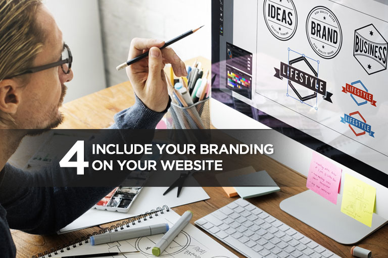 Include Your Branding on Your Website