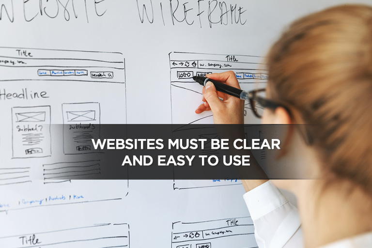 Websites Must Be Clear and Easy to Use