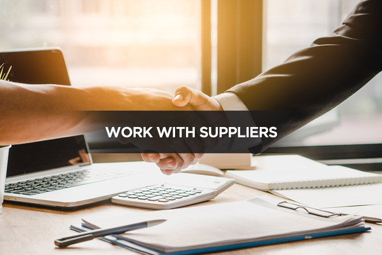 Work With Suppliers