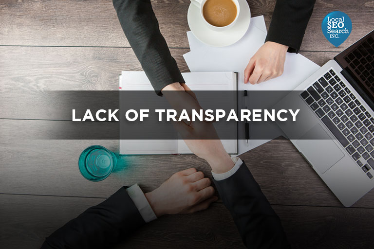 Lack Of Transparency