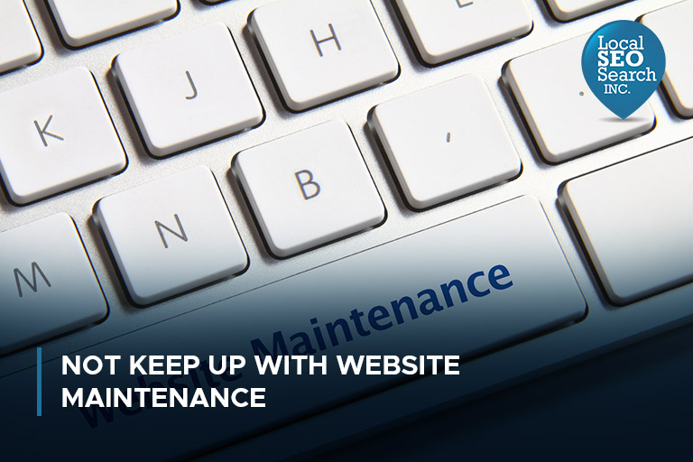 Not Keep Up With Website Maintenance